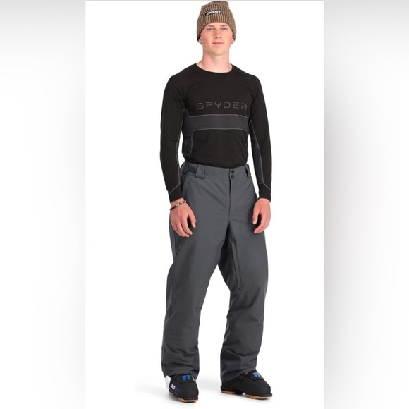 Men’s Spyder Insulated Gray Ski Pants size large - Picture 16 of 16